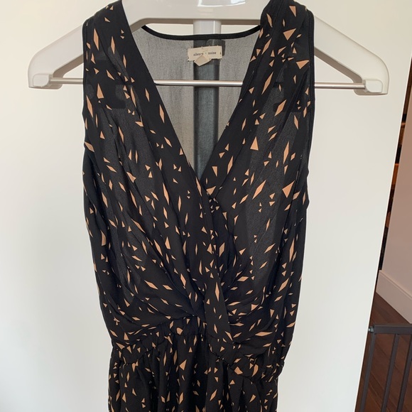 Black and beige womens romper - Picture 1 of 3